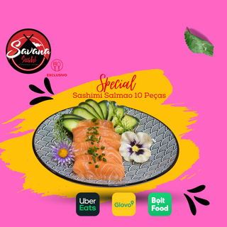Sashimi Salmão 20 Unidades