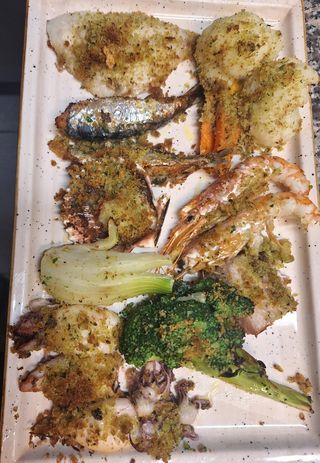 Misto di mare cotto in forno