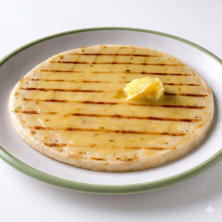 Arepa Con Mantequilla Y Sal