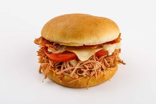 Burger bavarese Allen Pork con patatine fritte 