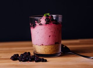 Áfonyás mousse/Mousse de afine