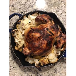 Whole Grilled Chicken With Plantain