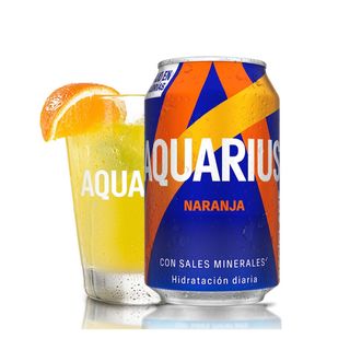 Aquarius Naranja lata 330ml.