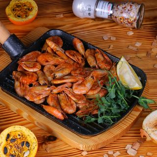 жареные креветки (300гр)