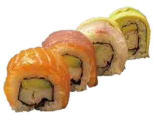 144. Rainbow roll - 8 pezzi
