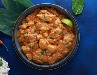 Arroz con ternera y salsa