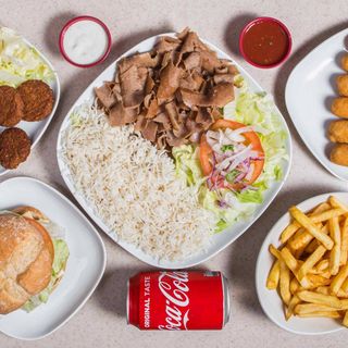 Plato con Ensalada y Arroz