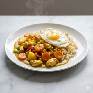 292.Riso pollo con curry