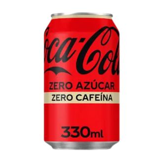 Cocacola zero azúcar zero cafeína 