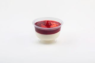 Fromage Blanc au Coulis de Framboises