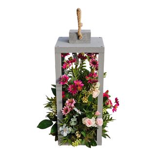 Lampion mały z kwiatami polnymi 