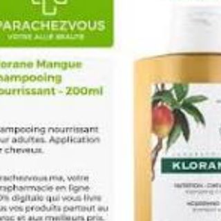 Klorane Shampoing Mangue Cheveux Secs 200ml
