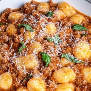 Gnocchi A La Boscaiola Con Queso Vegano