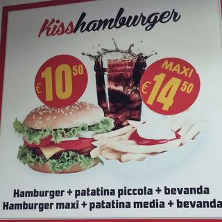 Menù Kiss hamburger maxi