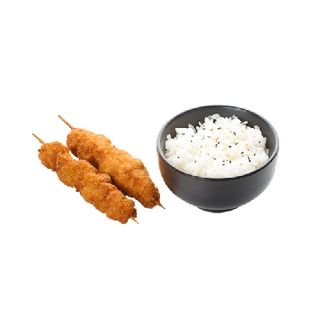 Brochettes poulet pané