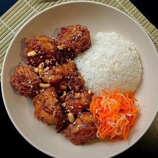 Soy e Garlic Crispy Chicken