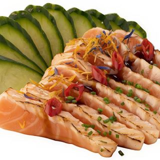 Tataki de salmón (8 piezas)