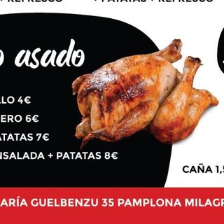 Pollo Entero + Patata Grande 