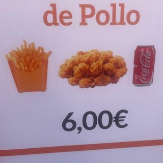Menú Pop Corn De Pollo