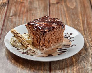 Porción de delicia de chocolate