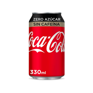 Coca-Cola Zero Azúcar Zero Cafeína lata 330ml.