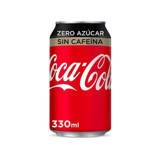 Coca-Cola Zero Azúcar Zero Cafeína lata 330ml.
