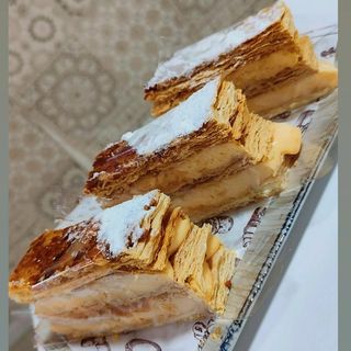 Milhojas de crema