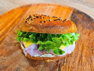 Бейгл з шинкою (160g)