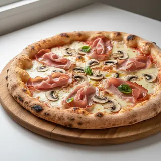 Pizza Prosciutto Funghi mare