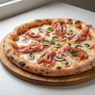 Pizza Prosciutto Funghi mare