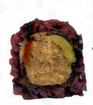 144. Uramaki black spicy miura