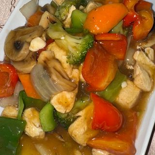 Tofu and vegetables 