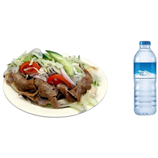 Salada com Kebab