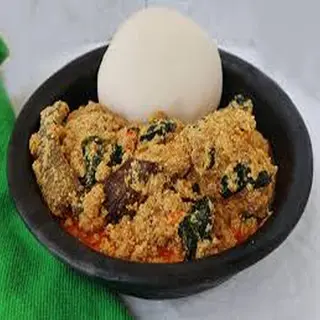 Poundo & Egusi With Fish