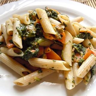 Penne salmone spinaci