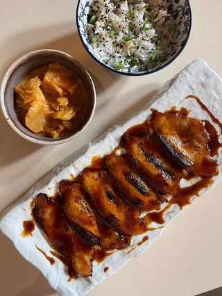 Papada cantonesa a la llama