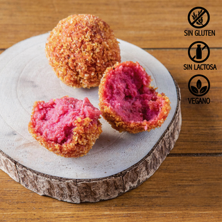 Croquetas de hummus de remolacha (2 uds.) VEGANA