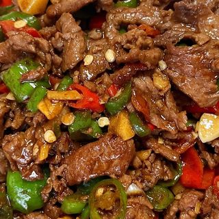 Ternera con salsa picante 