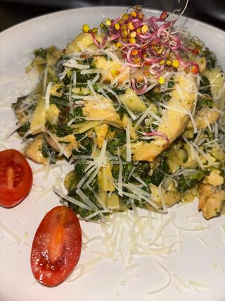 Tagliatelle ze szpinakiem vege