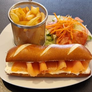 Smoked Salmon Pretzel