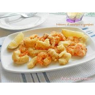 Frittura di calamari e gamberi
