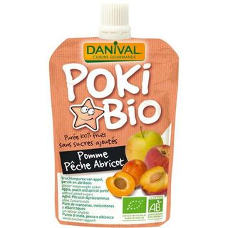 POKI PRZECIER JABŁKOWO-BRZOSKWINIOWO-MORELOWY BIO 90 g - DANIVAL