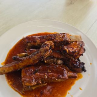 Costillas horno BARBACOA CON PATATAS