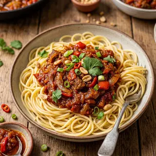 Plain Spaghetti  With Sauce