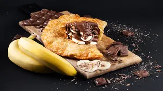 Banan z czekoladą