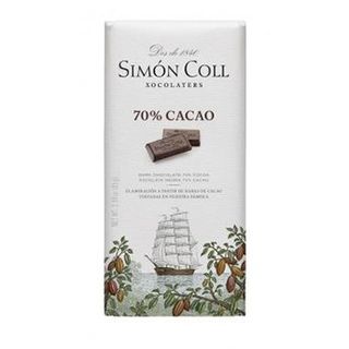 Tableta Chocolate 70% Cacao Simón Coll