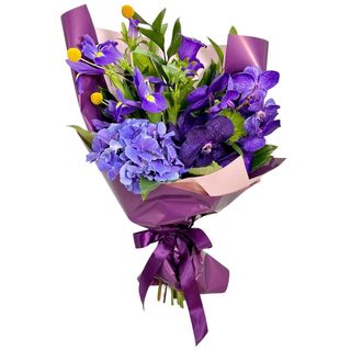 Buchet flori mov