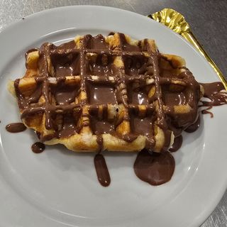 Gofre con chocolate