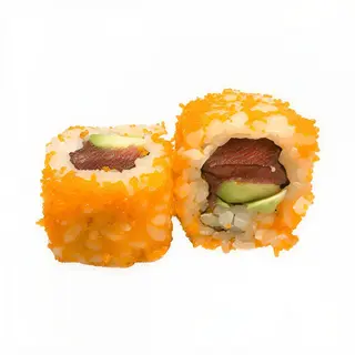 119. Uramaki California atún tobiko (8 uds.)