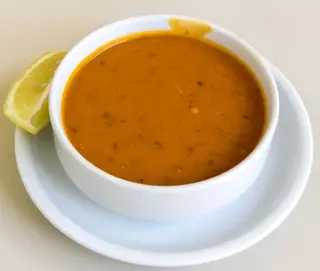 Lentil soup with tomato